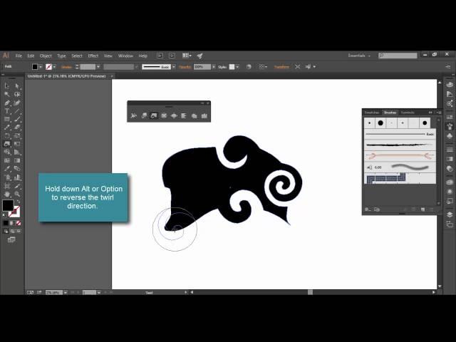 Adobe Illustrator CC Introduction to the Width Tool and Warp Tools