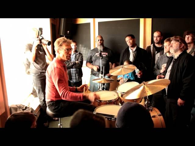 John Riley Demonstrates Technique at Vic's Drum Shop