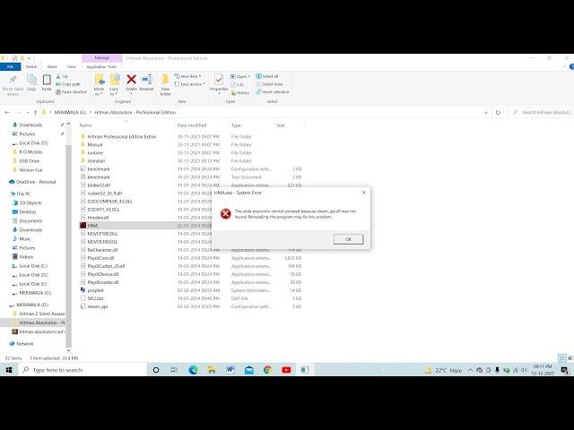 How to fix steam _ api.dll file is missing from your computer in Hitman Absolution