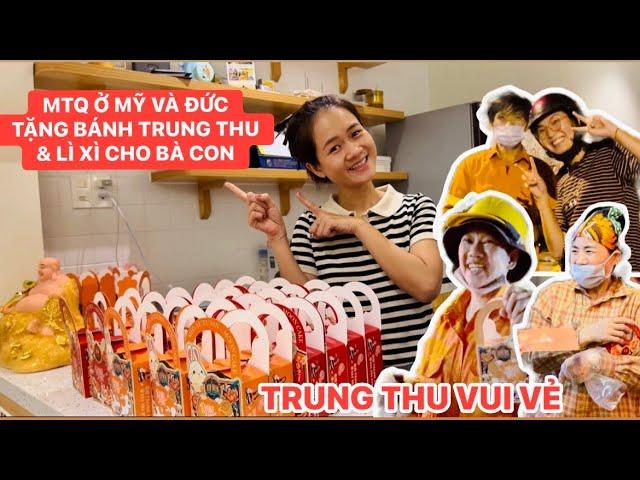 Quá hạnh phúc MTQ kênh SP Khương Dừa tặng bánh trung thu Trang LTP cho bà con lao động đường phố