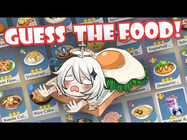 Guess Genshin Impact Food by Their Ingredients | Genshin Impact Quiz (15 Foods)