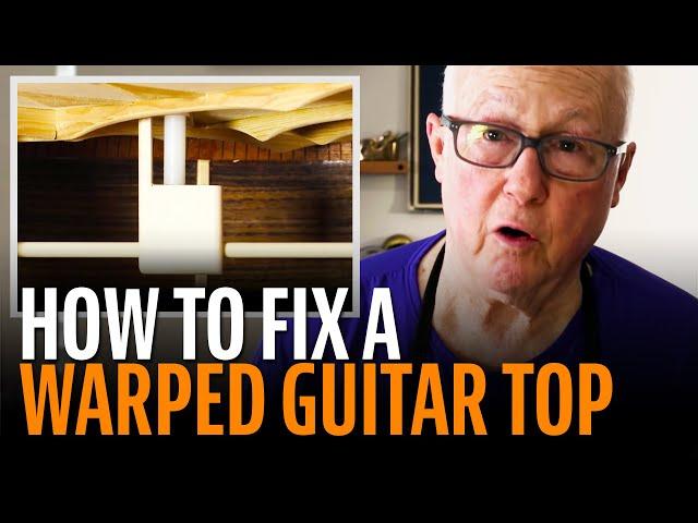 Fixing a warped guitar top with the Bridge Doctor