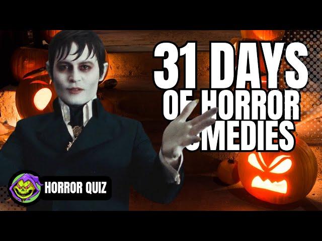 31 days of Halloween comedies. Can you name all of these movies? Horror movie quiz party