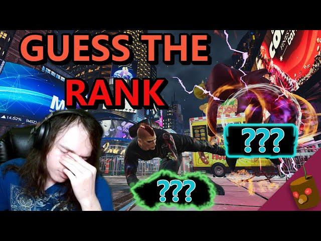 These Games Are Making Me Lose My Mind | Tekken 8 Guess the Rank #1