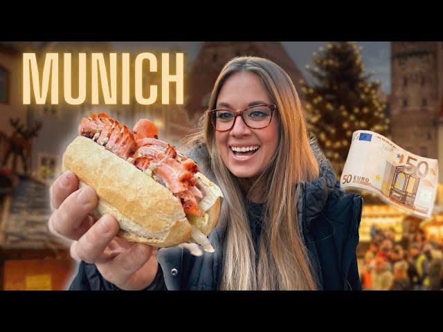 MUNICH Christmas Market Food Tour  €50 Challenge!!