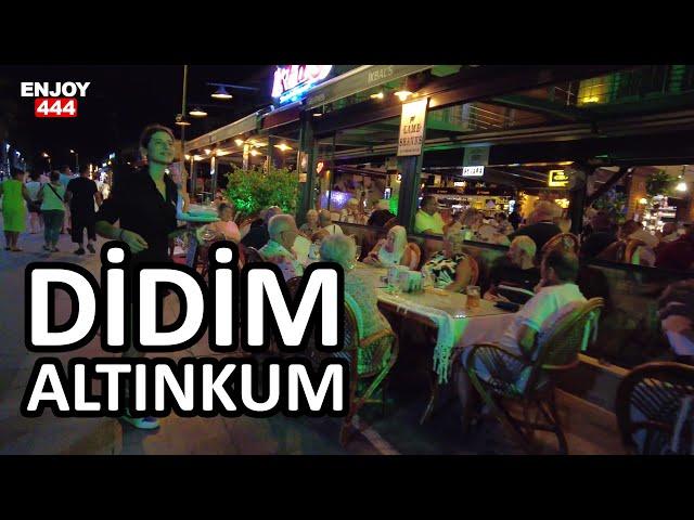 4K UHD - Didim Altınkum Night Walking - Turkey Aydın Didim Walking Tour