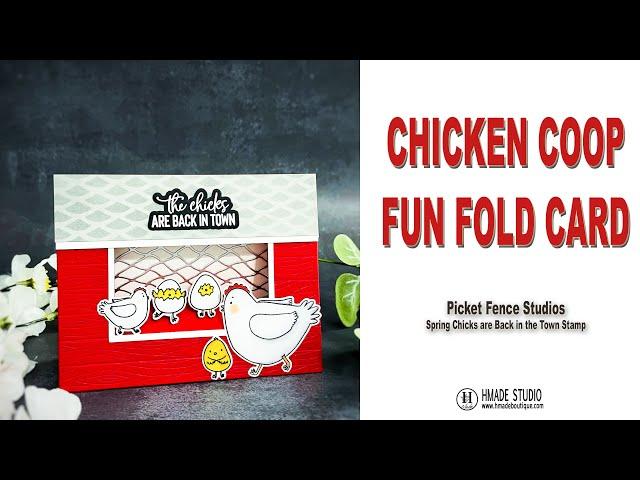 Chicken Coop Fun Fold Card