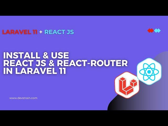 laravel 11 : Install and Use  React js and React Router