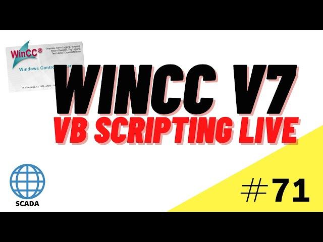 WinCC SCADA VB Scripting Course: Live scripting Tutorial #71