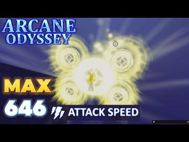 646 MAX ATTACK SPEED LIGHT MAGE - Arcane Odyssey