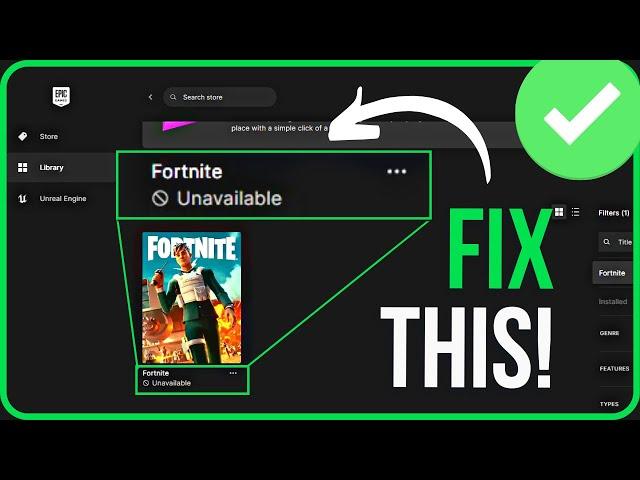 [FIXED] Fortnite Unavailable on Epic Games Launcher (2024) | Epic Games Fortnite Unavailable Fix