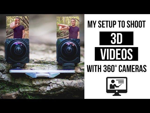 How to shoot 3D video with 360°cameras and XY microphone mount  | Experiment with Kodak Pixpro  4K