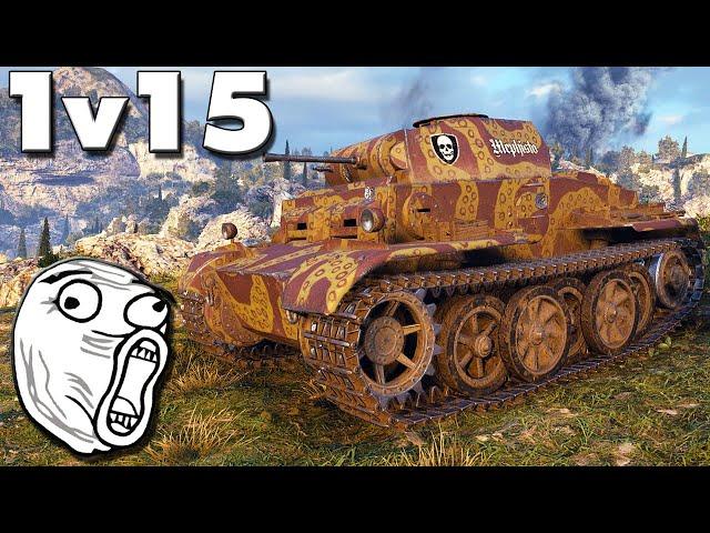 Pz. II J - 15 KILLS / 1 VS 15 - World of Tanks