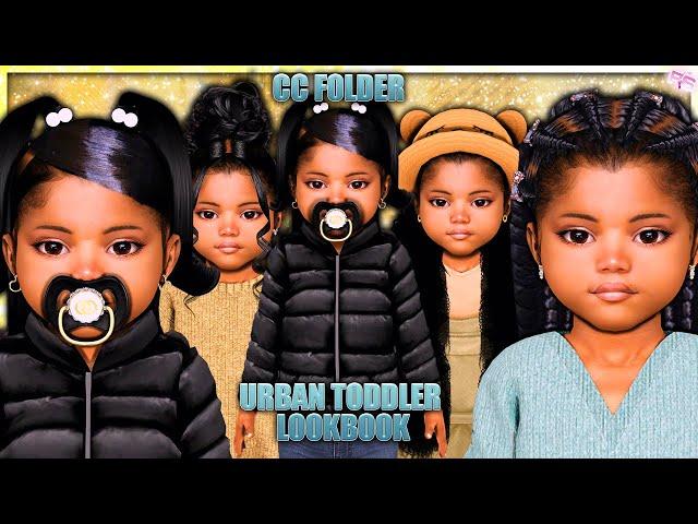 Urban Toddler Lookbook- CC & SIM DOWNLOAD | Sims 4 CAS