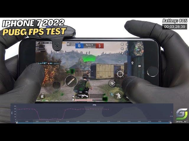 iPhone 7 test game PUBG Mobile 2022