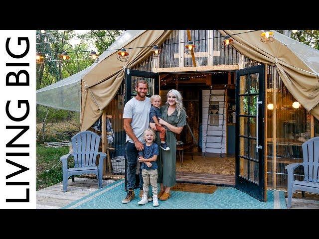 Back To Nature Living In A Beautiful Tiny House Tent