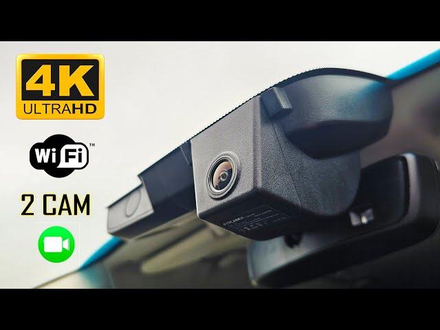 СКРЫТЫЙ РЕГИСТРАТОР НА ЛЮБУЮ МАШИНУ. FITCAMX 4K. 2 КАМЕРЫ.