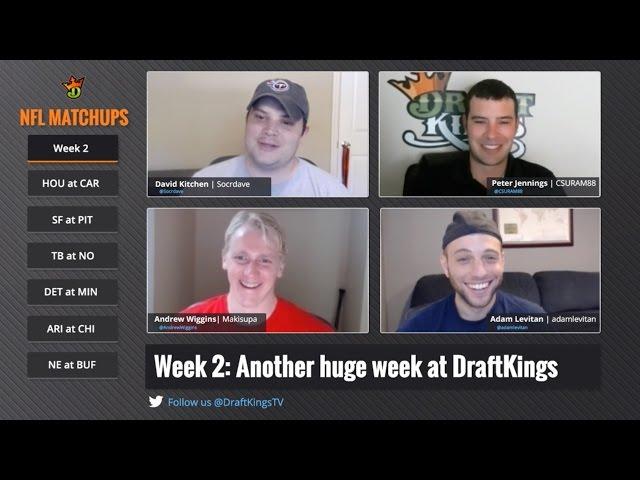 NFL Week 2 Matchups Breakdown - DraftKings Fantasy Football Picks