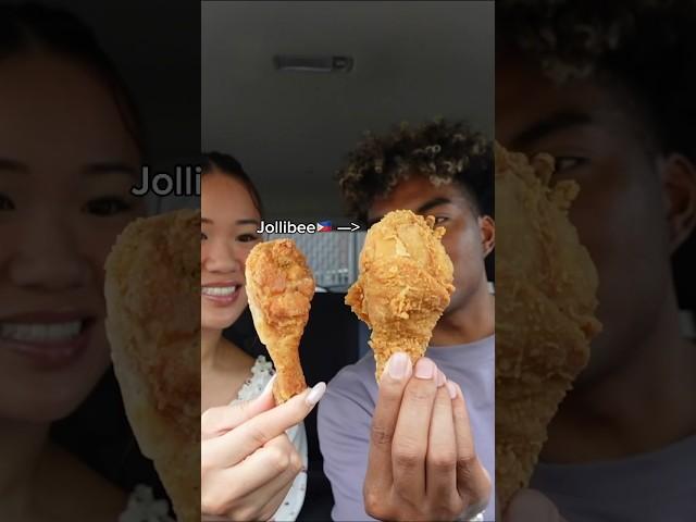 Jollibee vs KFC #couple #couples #couplegoals #girlfriend #boyfriend #foodie #foodies #foodlover