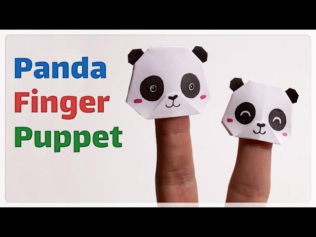 How to Make an Easy Panda Finger Puppet Origami