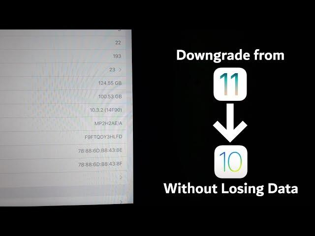 How to Downgrade from iOS 11 to iOS 10 (Without Losing Data)