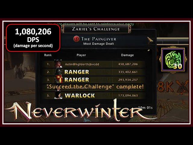 Rogue Assassin Brokenly Overpowered Right Now! (data at end) Master Zariel Gameplay - Neverwinter