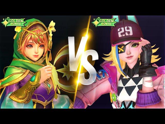 RUBY VS. RUBY GOLDEN MONTH SKINS & SKILLS COMPARISON | Mobile Legends