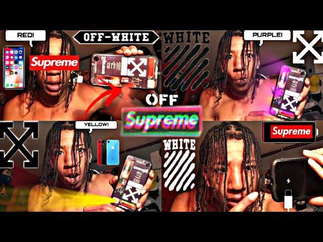 SMART LED HYPEBEAST IPHONE CASE | OFFWHITE + SUPREME | X, XR, 11 PRO | LED LIGHTS | IPHONE REVIEW!