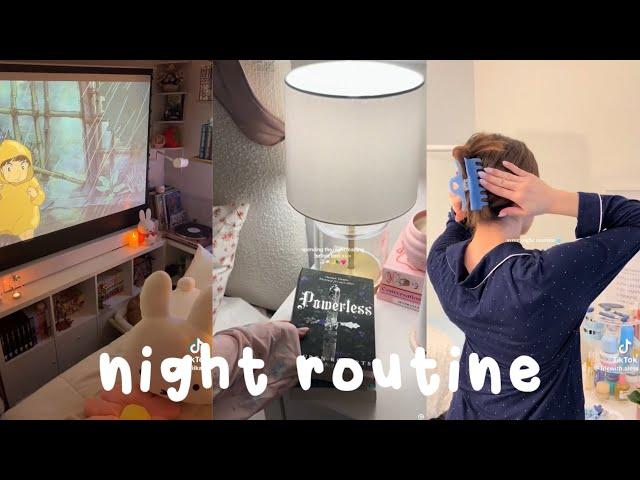 night routines aesthetic tiktoks