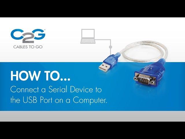 How To Connect a Serial Device using USB