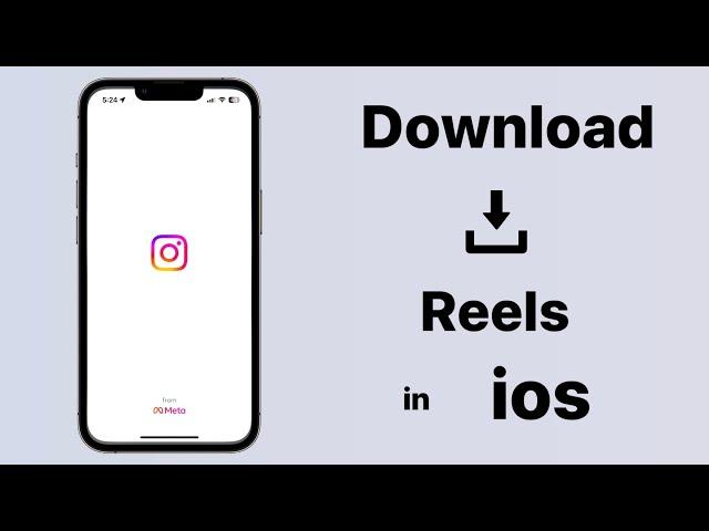 Download Reels in iPhone || How to save instagram videos in ios