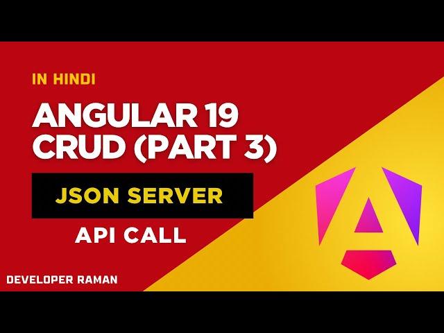  Angular 19 CRUD (Part 3) | JSON Server Setup, Add Data & API Calls Explained!