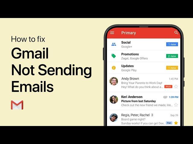 How To Fix Gmail Not Sending Emails (Queued)