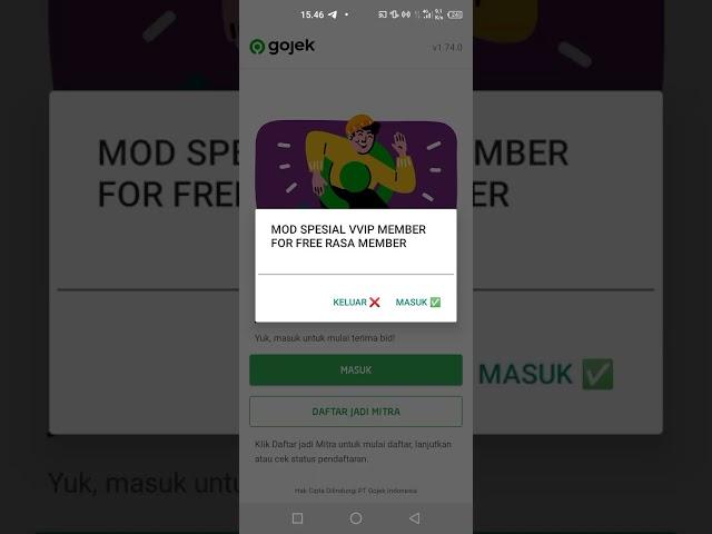 MOD GOJEK VERSI 1.74.0