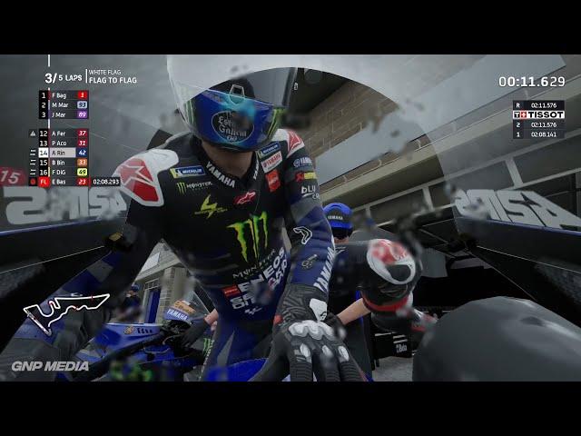 MotoGP 24 - Alex Rins - Flag To Flag Race - Austin Circuit - Fuel & Tires Management - Gameplay