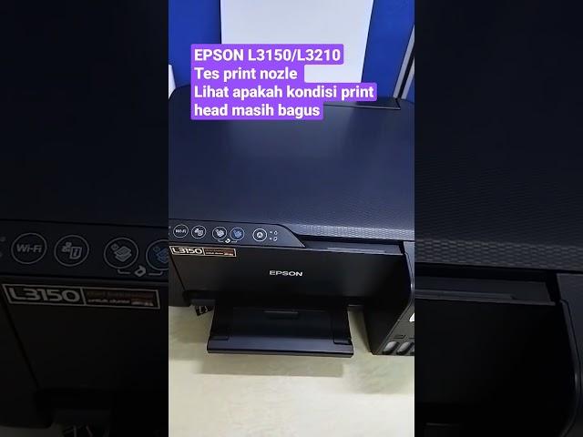 Cek Nozle Printer Epson L3150 Untuk Hasil print Bergaris