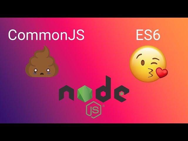 How to use modern ES6 module system in Nodejs