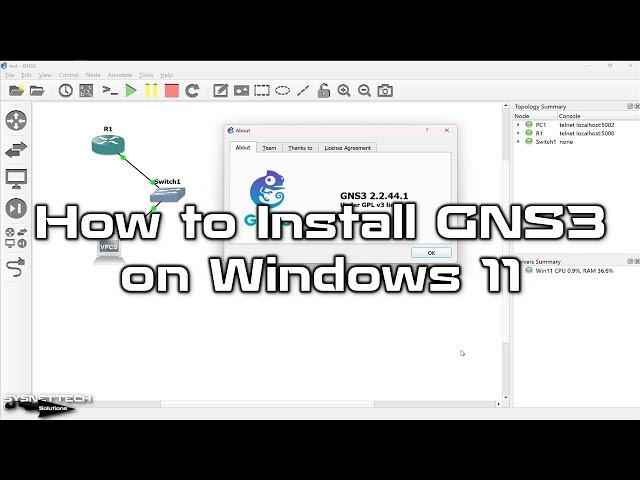 How to Install GNS3 on Windows 11 | GNS3 (2.2.44) | Easy Step-by-Step Setup Guide 