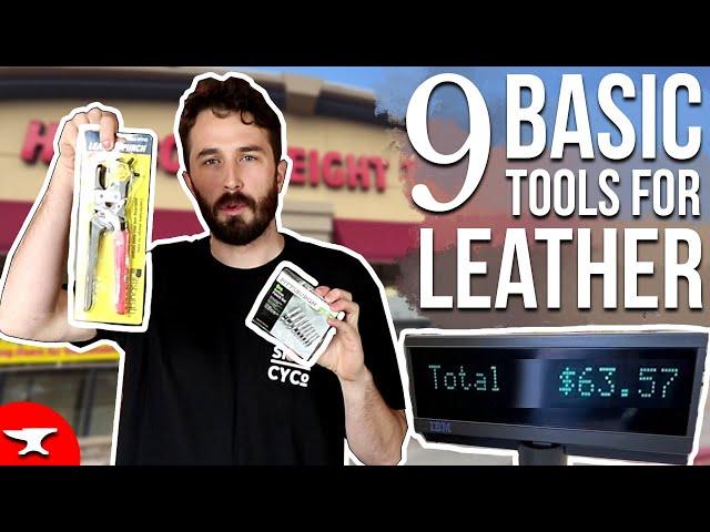 9 Budget LEATHER CRAFT TOOLS - [for beginners] - Basic Tool Set