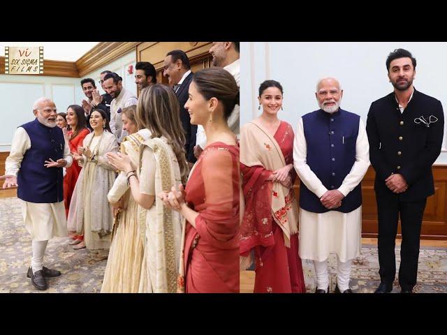 Ranbir Kapoor With Alia, Karisma, Kareena, Saif Ali Meet PM Modi | Best Moments | Six Sigma Films