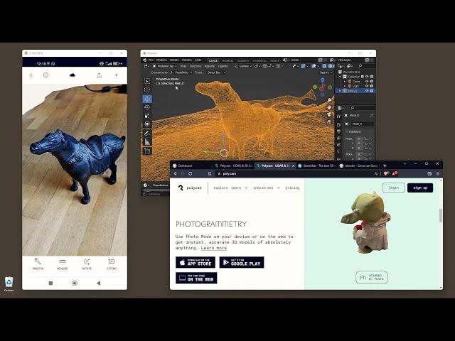 Videoguida - Crea Modelli 3D da Foto, Facile, Veloce e Gratis, Polycam Smartphone App, Glb, Blender