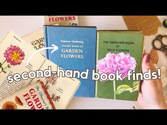 Altered book backgrounds & second-hand finds!  Craft with me