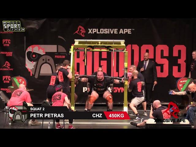 Petr Petras 450 kg/992 lbs squat (Big Dogs 3)