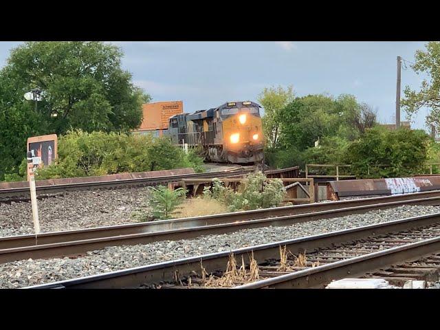 Steep 4 Track RR Crossing, CSX Interchange With NS, Radar Speed Check On Train, New Location 2 Film