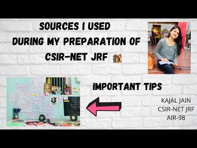 Sources I used during my preparation of CSIR-NET JRF || Important Tips || Strategy for CSIR JRF