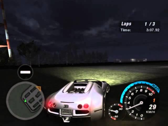 NFS underground 2: 720km/h Bugatti vs Plane