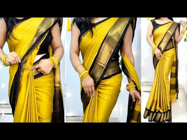 How to drape saree perfectly | saree kaise bandhe step by step | easy saree draping