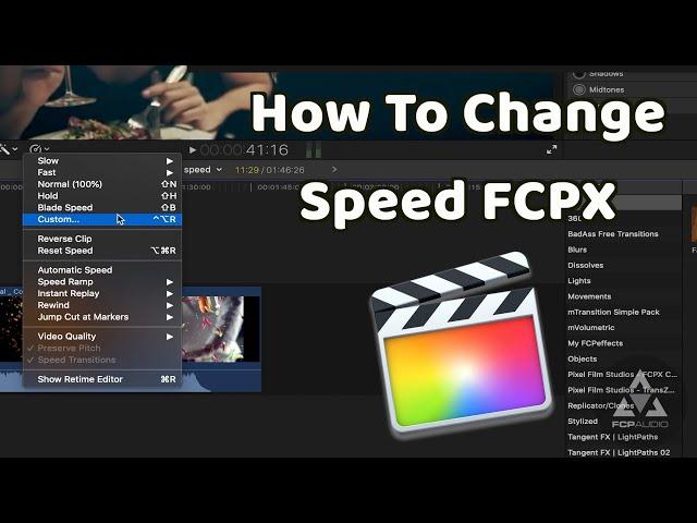 How To Change Speed In Final Cut Pro | Quick FCPX Tutorials | Final Cut Pro Tutorials