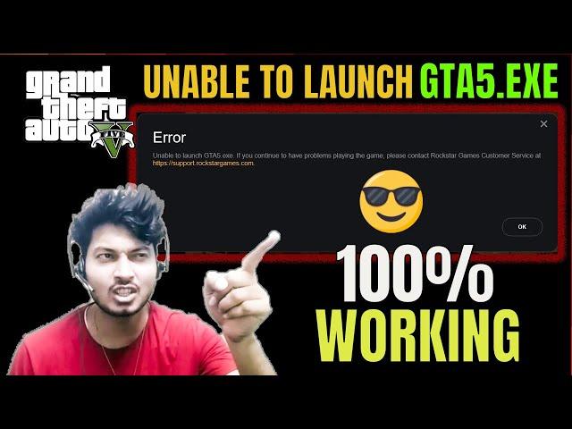 #GTA 5 #Unable to launch #GTA5.exe ERROR fix/ #how to fix GTA5.EXE error ll by borntoplaygames