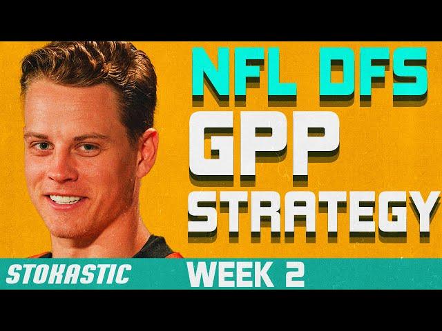 NFL DFS Tournament Strategy Week 2 | NFL DFS Strategy